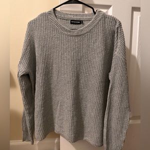 Pretty little thing gray ribbed sweater